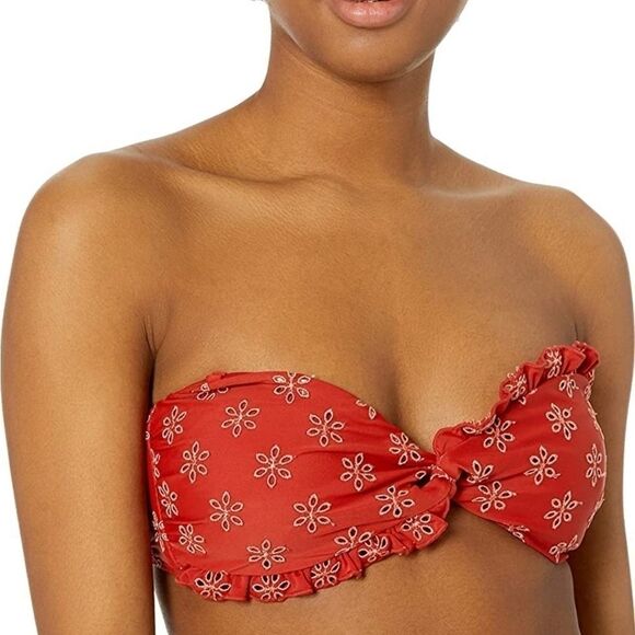 California Sunshine Twist Front Bandeau Swim Top - Picture 3 of 9